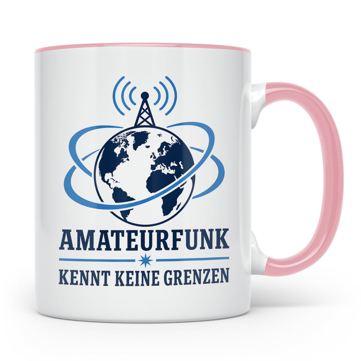 Amateurfunk Tasse Amateurfunk kennt keine Grenzen - Geschenk – Rosa [farbe:rosa]