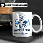 Amateurfunk Tasse Amateurfunk kennt keine Grenzen - Geschenk – Weiß [farbe:weiß]