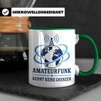 Amateurfunk Tasse Amateurfunk kennt keine Grenzen - Geschenk – Grün [farbe:grün]