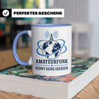 Amateurfunk Tasse Amateurfunk kennt keine Grenzen - Geschenk – Blau [farbe:blau]