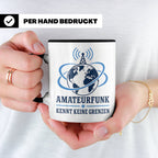 Amateurfunk Tasse Amateurfunk kennt keine Grenzen - Geschenk – Schwarz [farbe:schwarz]