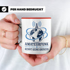Amateurfunk Tasse Amateurfunk kennt keine Grenzen - Geschenk – Rot [farbe:rot]