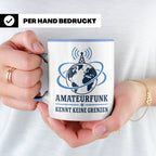 Amateurfunk Tasse Amateurfunk kennt keine Grenzen - Geschenk – Blau [farbe:blau]