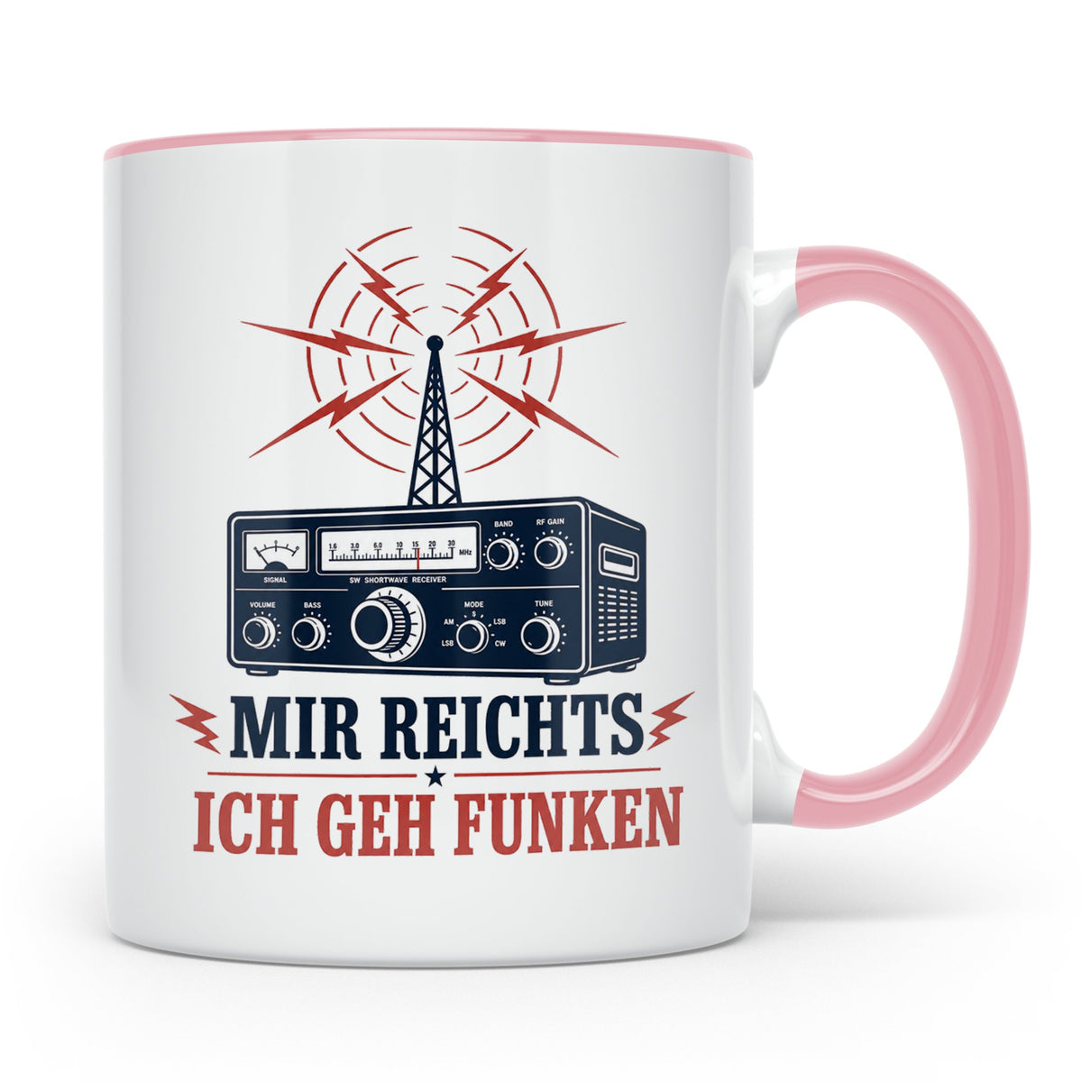Amateurfunk Tasse Mir reichts ich geh funken - Geschenk für  – Rosa [farbe:rosa]