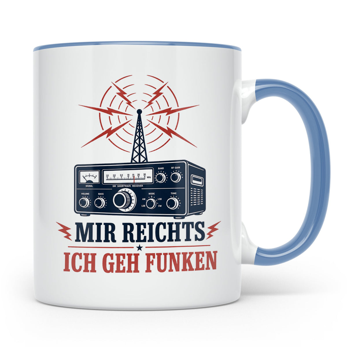 Amateurfunk Tasse Mir reichts ich geh funken - Geschenk für  – Blau [farbe:blau]