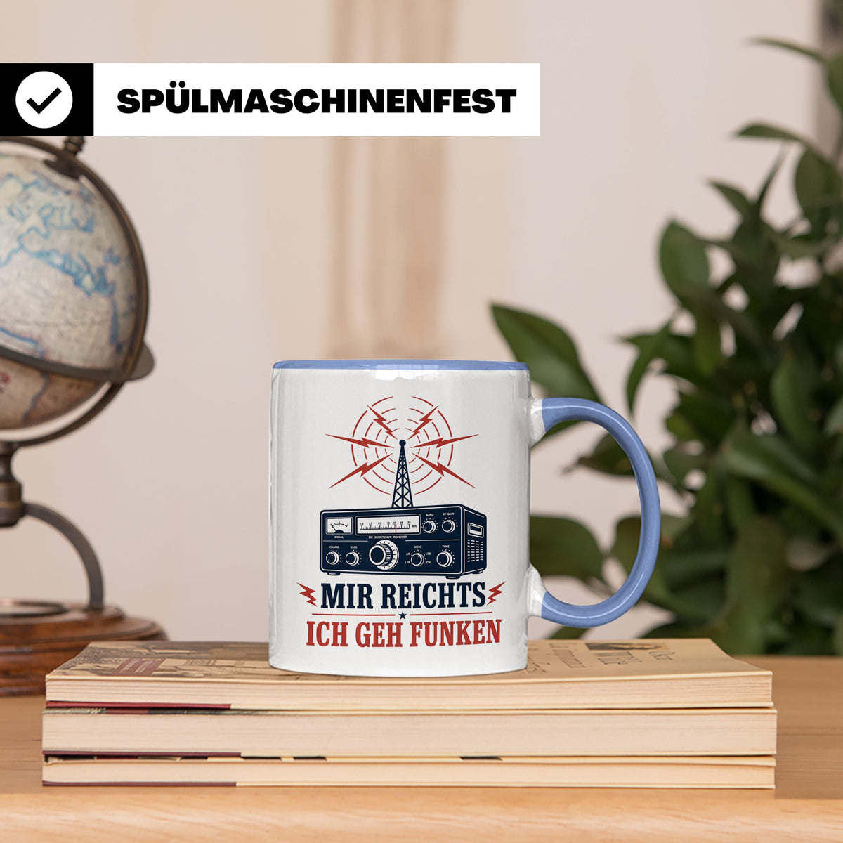 Amateurfunk Tasse Mir reichts ich geh funken - Geschenk für  – Blau [farbe:blau]