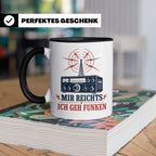 Amateurfunk Tasse Mir reichts ich geh funken - Geschenk für  – Schwarz [farbe:schwarz]