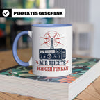 Amateurfunk Tasse Mir reichts ich geh funken - Geschenk für  – Blau [farbe:blau]