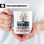 Amateurfunk Tasse Mir reichts ich geh funken - Geschenk für  – Weiß [farbe:weiß]