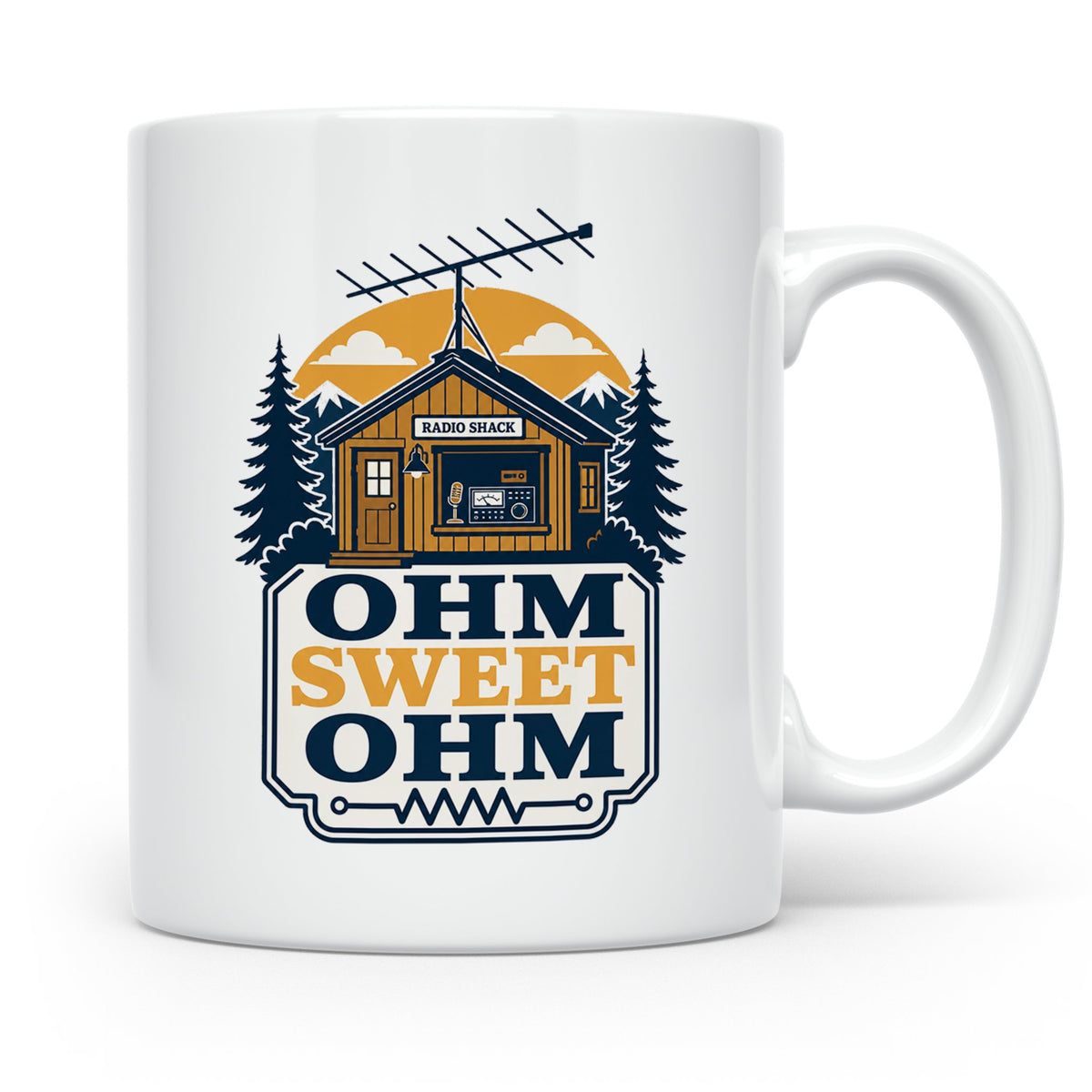 Amateurfunk Tasse Ohm Sweet Ohm - Geschenk für Funkamateur E – Weiß [farbe:weiß]