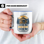 Amateurfunk Tasse Ohm Sweet Ohm - Geschenk für Funkamateur E – Blau [farbe:blau]