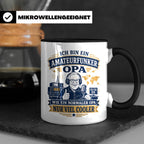 Amateurfunk Tasse Amateurfunker Opa wie ein normaler Opa nur – Schwarz [farbe:schwarz]