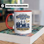 Amateurfunk Tasse Amateurfunker Opa wie ein normaler Opa nur – Rot [farbe:rot]