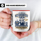 Amateurfunk Tasse Amateurfunker Opa wie ein normaler Opa nur – Rot [farbe:rot]