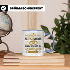 Goldene Hochzeit Tasse Seit 50 Jahren habe ich den da an der – Blau [farbe:blau]