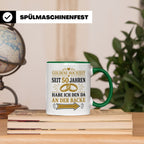 Goldene Hochzeit Tasse Seit 50 Jahren habe ich den da an der – Grün [farbe:grün]