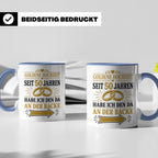 Goldene Hochzeit Tasse Seit 50 Jahren habe ich den da an der – Blau [farbe:blau]