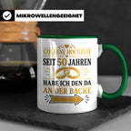 Goldene Hochzeit Tasse Seit 50 Jahren habe ich den da an der – Grün [farbe:grün]