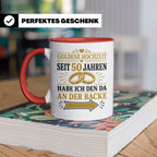 Goldene Hochzeit Tasse Seit 50 Jahren habe ich den da an der – Rot [farbe:rot]