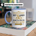 Goldene Hochzeit Tasse Seit 50 Jahren habe ich den da an der – Blau [farbe:blau]