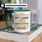 Goldene Hochzeit Tasse Seit 50 Jahren habe ich den da an der – Grün [farbe:grün]