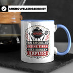 Grill Tasse Bin am Grillen keine Tipps Bier bringen Abflug - – Blau [farbe:blau]