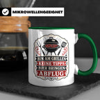 Grill Tasse Bin am Grillen keine Tipps Bier bringen Abflug - – Grün [farbe:grün]