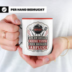 Grill Tasse Bin am Grillen keine Tipps Bier bringen Abflug - – Rot [farbe:rot]