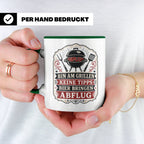 Grill Tasse Bin am Grillen keine Tipps Bier bringen Abflug - – Grün [farbe:grün]