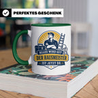 Hausmeister Tasse Alles wird gut der Hausmeister ist jetzt d – Grün [farbe:grün]