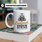 Faultier Tasse Meine Emotionale Stütze Kaffee Koffein Junkie – Weiß [farbe:weiß]
