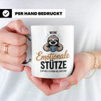 Faultier Tasse Meine Emotionale Stütze Kaffee Koffein Junkie – Weiß [farbe:weiß]