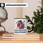 Anästhesie Tasse Wer diskutiert wird intubiert - Lustiges Ge – Schwarz [farbe:schwarz]