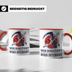 Anästhesie Tasse Wer diskutiert wird intubiert - Lustiges Ge – Rot [farbe:rot]