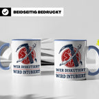 Anästhesie Tasse Wer diskutiert wird intubiert - Lustiges Ge – Blau [farbe:blau]