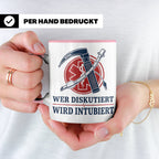 Anästhesie Tasse Wer diskutiert wird intubiert - Lustiges Ge – Rosa [farbe:rosa]