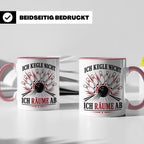 Kegeln Tasse Ich kegle nicht ich räume ab - Lustiges Geschen – Rosa [farbe:rosa]