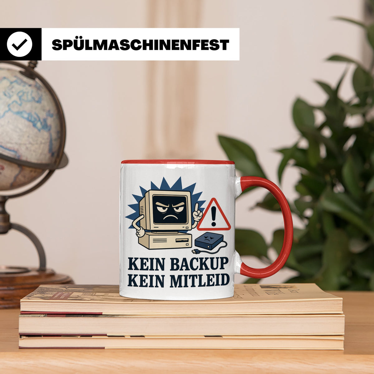 Informatiker Tasse Kein Backup kein Mitleid - Lustiges Gesch – Rot [farbe:rot]