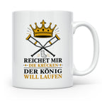Gute Besserung Tasse Reichet mir die Krücken - Lustiges Gesc – Weiß [farbe:weiß]