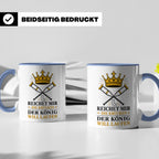 Gute Besserung Tasse Reichet mir die Krücken - Lustiges Gesc – Blau [farbe:blau]