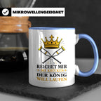 Gute Besserung Tasse Reichet mir die Krücken - Lustiges Gesc – Blau [farbe:blau]