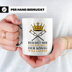 Gute Besserung Tasse Reichet mir die Krücken - Lustiges Gesc – Weiß [farbe:weiß]