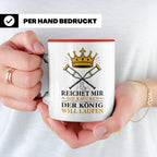 Gute Besserung Tasse Reichet mir die Krücken - Lustiges Gesc – Rot [farbe:rot]