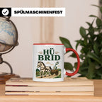 Kutsche Tasse Hü Brid - Lustiges Geschenk für Kutscher Pferd – Rot [farbe:rot]