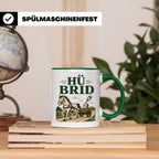 Kutsche Tasse Hü Brid - Lustiges Geschenk für Kutscher Pferd – Grün [farbe:grün]