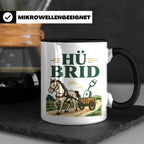Kutsche Tasse Hü Brid - Lustiges Geschenk für Kutscher Pferd – Schwarz [farbe:schwarz]
