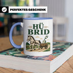Kutsche Tasse Hü Brid - Lustiges Geschenk für Kutscher Pferd – Blau [farbe:blau]