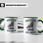 Kutscher Tasse Super Kutscher mit wahnsinnig fabelhaftem Kal – Grün [farbe:grün]
