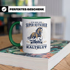 Kutscher Tasse Super Kutscher mit wahnsinnig fabelhaftem Kal – Grün [farbe:grün]