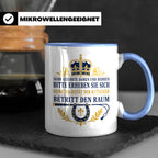 Kutscher Tasse Seine Majestät der Kutscher betritt den Raum  – Blau [farbe:blau]